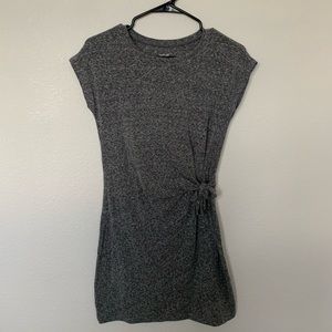 Aerie Grey Mini Side Knot Dress